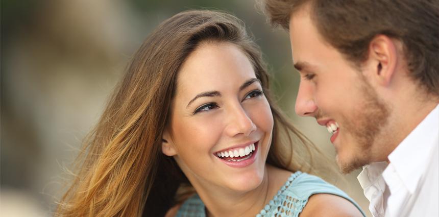 couple smiling image